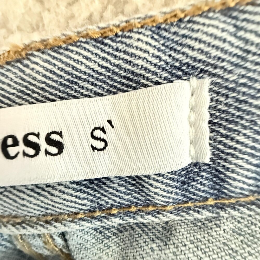 Avandress Jeans Blue Wide Leg Cargo Denim Pants Utility Pockets - Picture 4 of 10